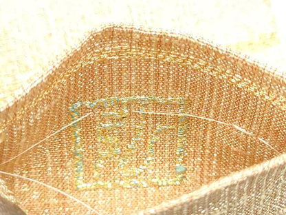平和屋着物●桝屋高尾　(ねん金綴錦)　太鼓柄袋帯　駒刺繍　段霞文　金糸　正絹　逸品　CABJ4872hy
