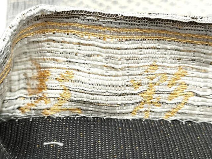 平和屋着物●全通柄袋帯　本泥染　虹彩　金糸　ますいわ屋扱い　虹彩　正絹　逸品　CABJ4880hy