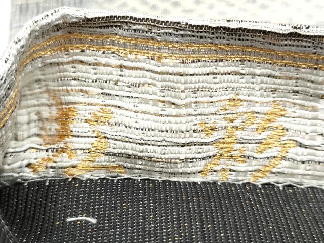 平和屋着物●全通柄袋帯　本泥染　虹彩　金糸　ますいわ屋扱い　虹彩　正絹　逸品　CABJ4880hy