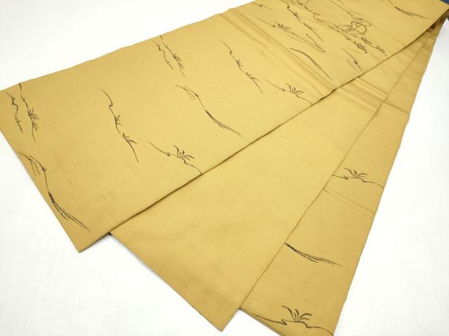 平和屋着物●西陣　勝山織物　六通柄京袋　本袋帯　釣童子　正絹　逸品　CABJ4882hy