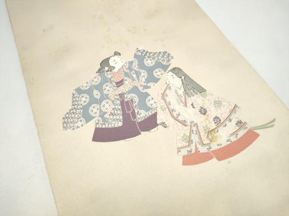 平和屋着物●加賀友禅の巨匠　初代　由水十久　太鼓柄袋帯　うなる光　正絹　逸品　CABJ4893hy