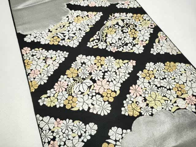 平和屋着物●西陣最高峰・北尾織物匠　六通柄袋帯　唐織　慶長寿菱文　金糸　正絹　逸品　CABJ4908hy