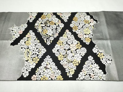 平和屋着物●西陣最高峰・北尾織物匠　六通柄袋帯　唐織　慶長寿菱文　金糸　正絹　逸品　CABJ4908hy