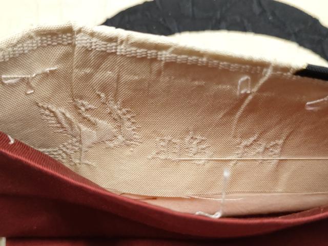 平和屋着物●博多織　鵬翔 　全通柄袋帯　纐纈　唐草文　金彩　正絹　逸品　CABJ4909hy