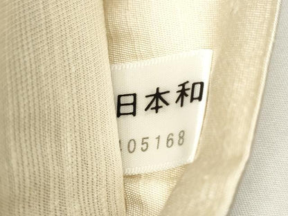 平和屋着物●西陣の名門　加納幸謹製　六通柄袋帯　唐織　唐草文　金銀糸　証紙付き　正絹　逸品　CABJ4917hy