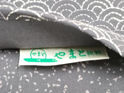 平和屋着物●全通柄袋帯　刺し子　流水吉祥文　やまと誂製　正絹　逸品　CABJ4923hy