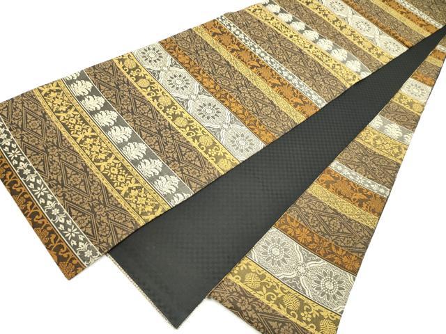 平和屋着物●全通柄袋帯　名物裂間道　正絹　逸品　CABJ4929hy