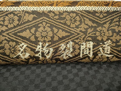 平和屋着物●全通柄袋帯　名物裂間道　正絹　逸品　CABJ4929hy