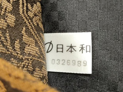 平和屋着物●全通柄袋帯　名物裂間道　正絹　逸品　CABJ4929hy