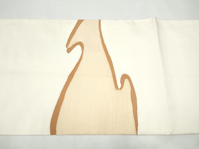 平和屋着物●太鼓柄袋帯　すくい織　流水鴛鴦文　正絹　逸品　CABJ4939hy