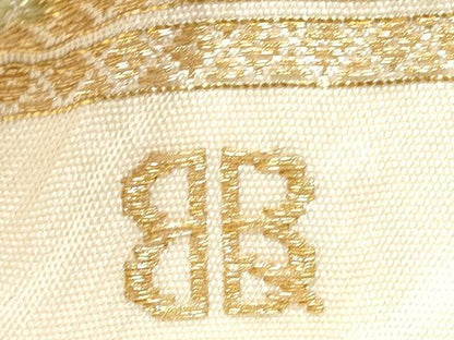 平和屋着物●西陣　服部織物謹製　六通柄袋帯　蜀江草花文　金銀糸　正絹　逸品　CABJ4947hy