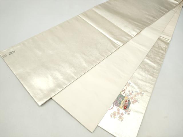 平和屋着物●松岡正剛　太鼓柄袋帯　春麗人　金糸　正絹　逸品　CABJ4951hy