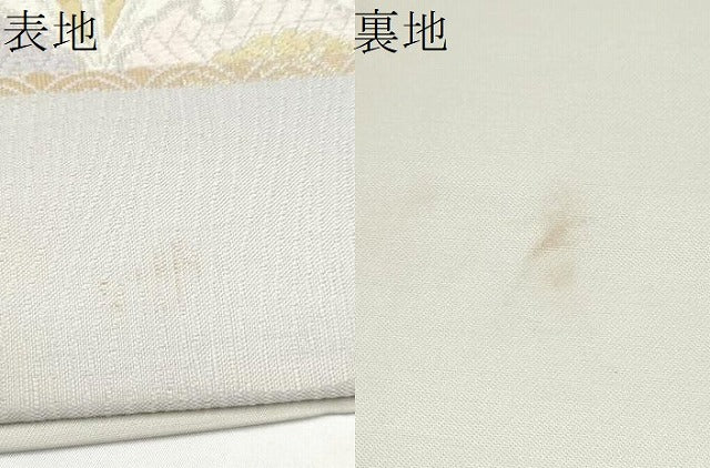 平和屋着物●西陣　六通柄袋帯　唐織　市楽銀杏文様　正絹　逸品　CABJ4955hy