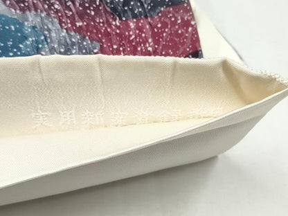 平和屋着物●博多織　鵬翔　全通柄袋帯　纐纈　霞文　正絹　逸品　未使用　CABJ4956hy