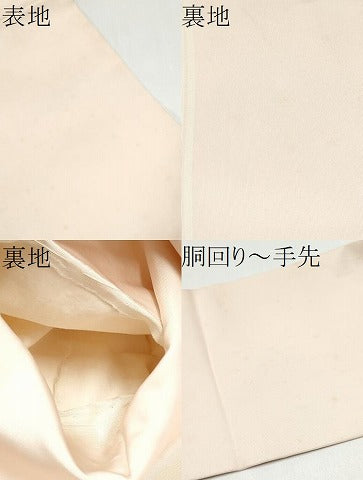 平和屋着物●塩瀬　九寸名古屋帯　手描き　枝花文　金銀彩　正絹　逸品　CABJ4975hy