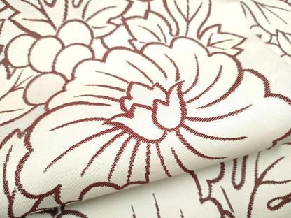 平和屋着物●西陣　川島織物　九寸名古屋帯　牡丹　正絹　逸品　CABJ4983hy