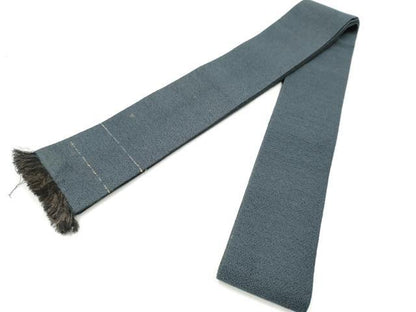 平和屋着物●男性　本場筑前博多織　角帯　青褐色　正絹　逸品　CABJ5002hy