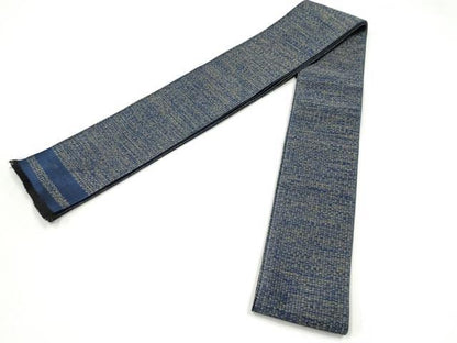 平和屋着物●男性　本場筑前博多織　角帯　霞文　正絹　逸品　CABJ5011hy