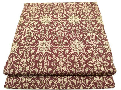 平和屋着物●全通柄　九寸名古屋帯　花唐草文　正絹　逸品　CABJ5020hy