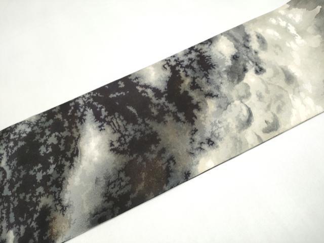 平和屋着物●全通柄　九寸名古屋帯　樹林文　金彩　正絹　逸品　CABJ5028hy