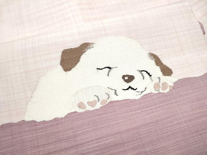 平和屋着物●九寸名古屋帯　犬　正絹　逸品　CABJ5036hy