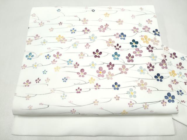 平和屋着物●九寸名古屋帯　手描き　舞花文　CABJ5037hy