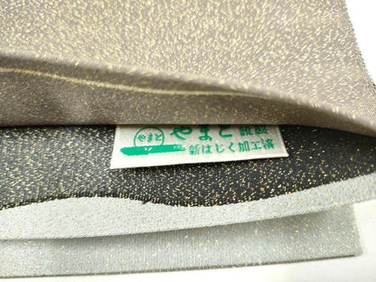 平和屋着物●爪搔き本綴れ　両面　太鼓柄袋帯　舞桜文　金糸　やまと誂製　正絹　逸品　CABJ5040hy