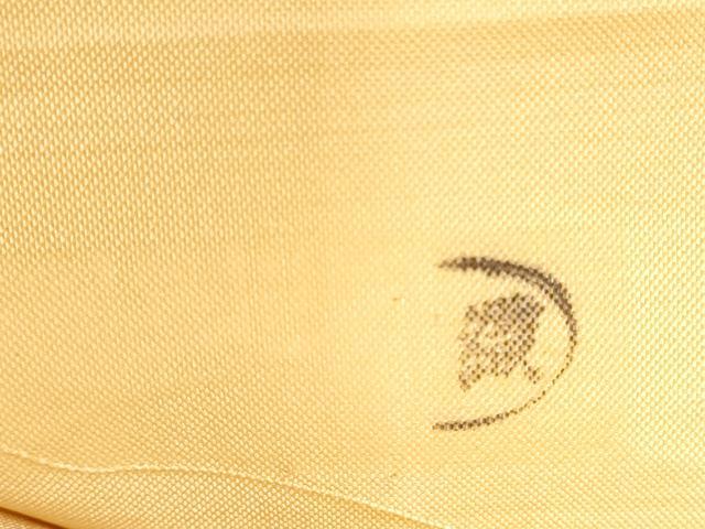 平和屋着物●太鼓柄袋帯　すくい織　陶器花文　正絹　逸品　CABJ5046hy