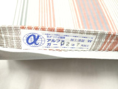 平和屋着物●太鼓柄袋帯　幾何学文様　銀糸　正絹　逸品　CABJ5056hy