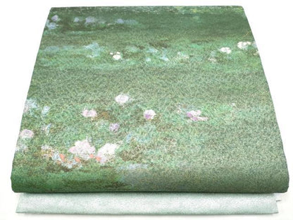 平和屋着物●太鼓柄袋帯　刺繍　舞花文　金銀糸　正絹　逸品　CABJ5059hy