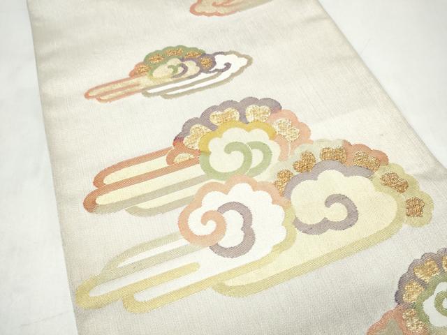 平和屋着物●洛風林　工芸帯地　六通柄　本袋帯　雲龍　金糸　正絹　逸品　CABJ5063hy