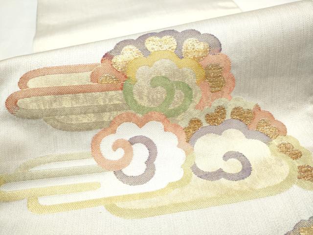 平和屋着物●洛風林　工芸帯地　六通柄　本袋帯　雲龍　金糸　正絹　逸品　CABJ5063hy