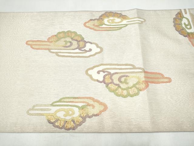 平和屋着物●洛風林　工芸帯地　六通柄　本袋帯　雲龍　金糸　正絹　逸品　CABJ5063hy