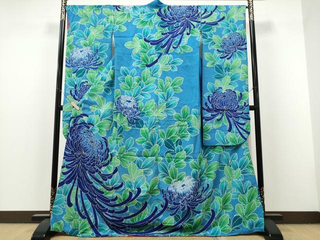 平和屋着物●名門　藤娘きぬたや・総絞り　振袖　乱菊　正絹　逸品　CABJ5068hy
