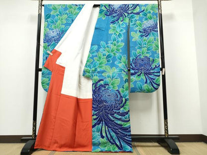 平和屋着物●名門　藤娘きぬたや・総絞り　振袖　乱菊　正絹　逸品　CABJ5068hy