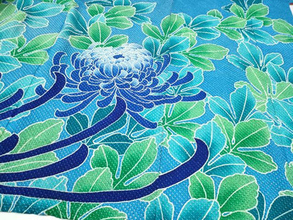 平和屋着物●名門　藤娘きぬたや・総絞り　振袖　乱菊　正絹　逸品　CABJ5068hy