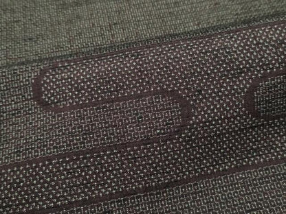 平和屋着物●結城紬　120亀甲　エ霞文　正絹　逸品　CABJ5077hy