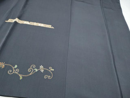 平和屋着物●訪問着　駒刺繍　狩猟花唐草文　金彩　正絹　逸品　CABJ5082hy