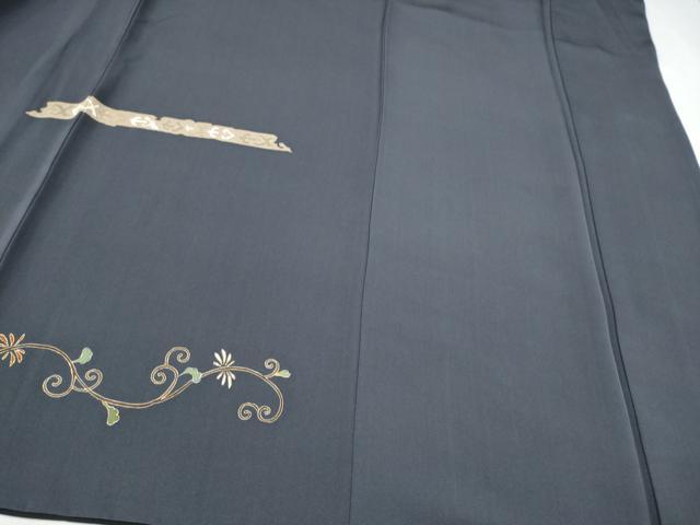 平和屋着物●訪問着　駒刺繍　狩猟花唐草文　金彩　正絹　逸品　CABJ5082hy