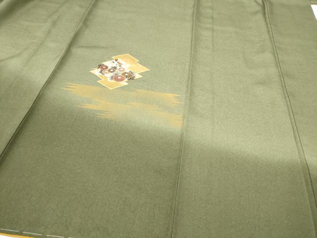 平和屋着物●訪問着　雪輪草花文　暈し染め　金銀彩　正絹　逸品　未使用　CABJ5084hy