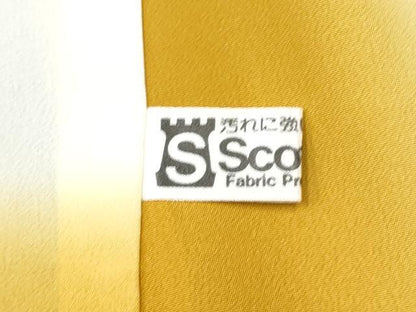 平和屋着物●訪問着　雪輪草花文　暈し染め　金銀彩　正絹　逸品　未使用　CABJ5084hy