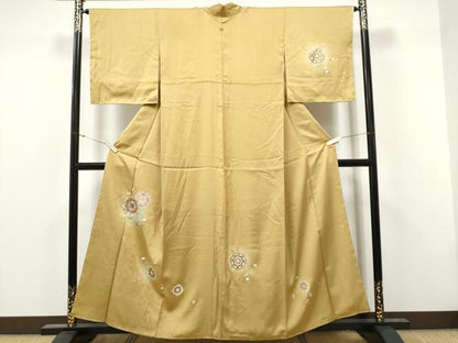平和屋着物●訪問着　螺鈿　正倉院花文　蛍暈し　金銀彩　正絹　逸品　未使用　CABJ5088hy