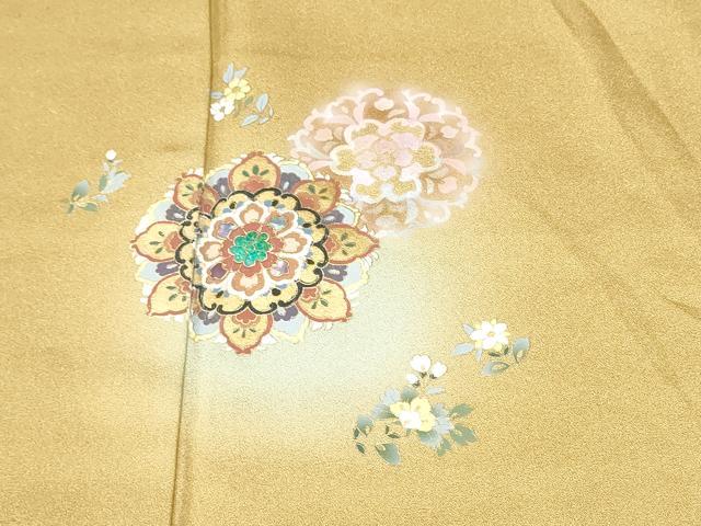 平和屋着物●訪問着　螺鈿　正倉院花文　蛍暈し　金銀彩　正絹　逸品　未使用　CABJ5088hy