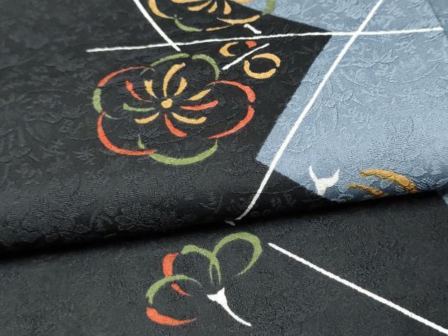 平和屋着物●上質な小紋　舞花文　暈し染め　正絹　逸品　CABJ5099hy