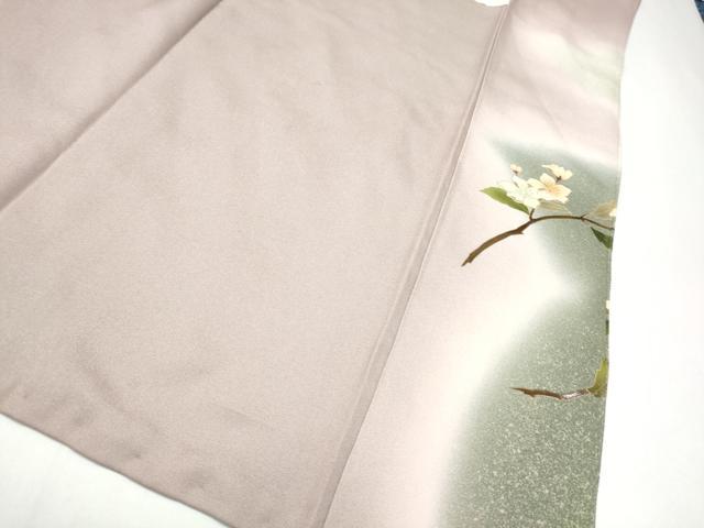 平和屋着物●漆工芸作家　金森一博　訪問着　枝花文　暈し染め　金彩　正絹　逸品　CABJ5100hy
