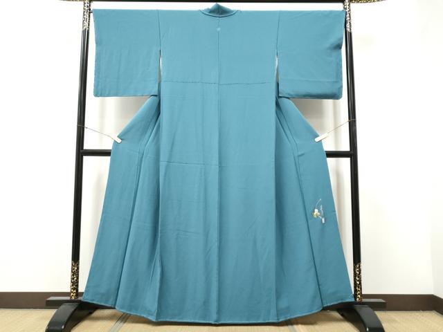 平和屋着物●本草木染作家　瑞寶　色無地　浅縹色　正絹　逸品　CABJ5105hy