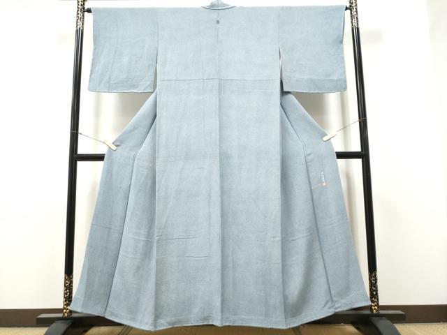 平和屋着物●江戸小紋　作家物　鮫小紋柄　鬼しぼ縮緬　銀座おゝぎ屋扱い　正絹　逸品　CABJ5106hy