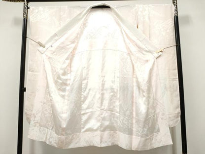 平和屋着物●振袖用長襦袢　無双仕立て　辻が花地紋　正絹　逸品　CABJ5120hy
