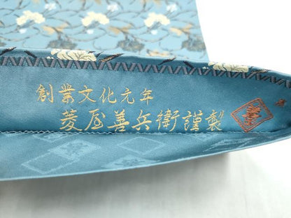 平和屋着物●西陣　木野織物　菱屋善兵衛謹製　六通柄袋帯　花蝶文　金糸　正絹　逸品　CABJ5128hy