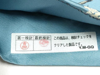 平和屋着物●西陣　木野織物　菱屋善兵衛謹製　六通柄袋帯　花蝶文　金糸　正絹　逸品　CABJ5128hy